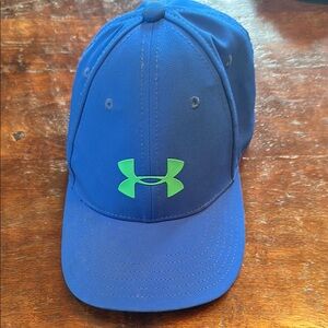 Under Armour Royal Blue Hat with Neon Green Emblem